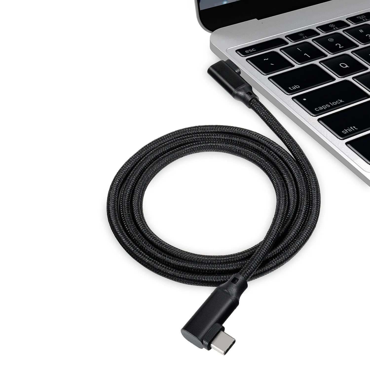 

Type-C double elbow USB C to USB C data cable 90 degree right angle 10GNE2 male to male E-Marker video cable 100W