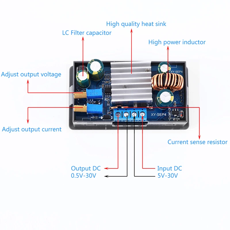 XY-SEP4 Adjustable Automatic Buck-Boost Power Supply Module | Обустройство дома