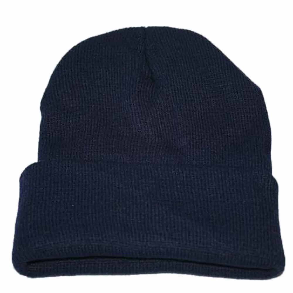 2021 New Men Women Fashion Knit Baggy Beanie Oversize Winter Hat Ski Knitted Cap Woman Solid Color Hip Hop Boys Girls | Аксессуары для