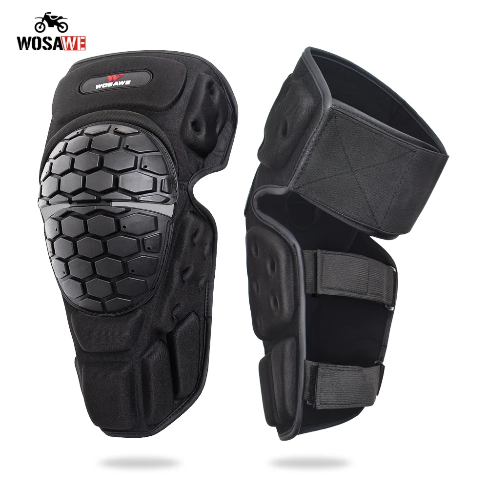 WOSAWE Мотоцикл наколенники Мотокросс езда Knee протектор Shin Brace защитообразующих