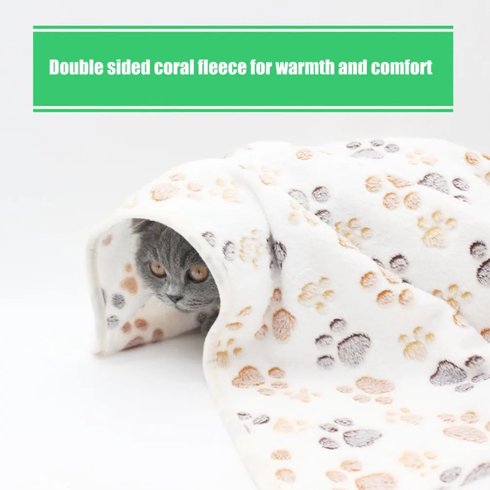 

20x20CM Soft Fluffy Premium Coral Fleece Warm Pet Blankets Bed Mat Super Throw Dog Cat Sofa Cushion Rug Sleeping Cover