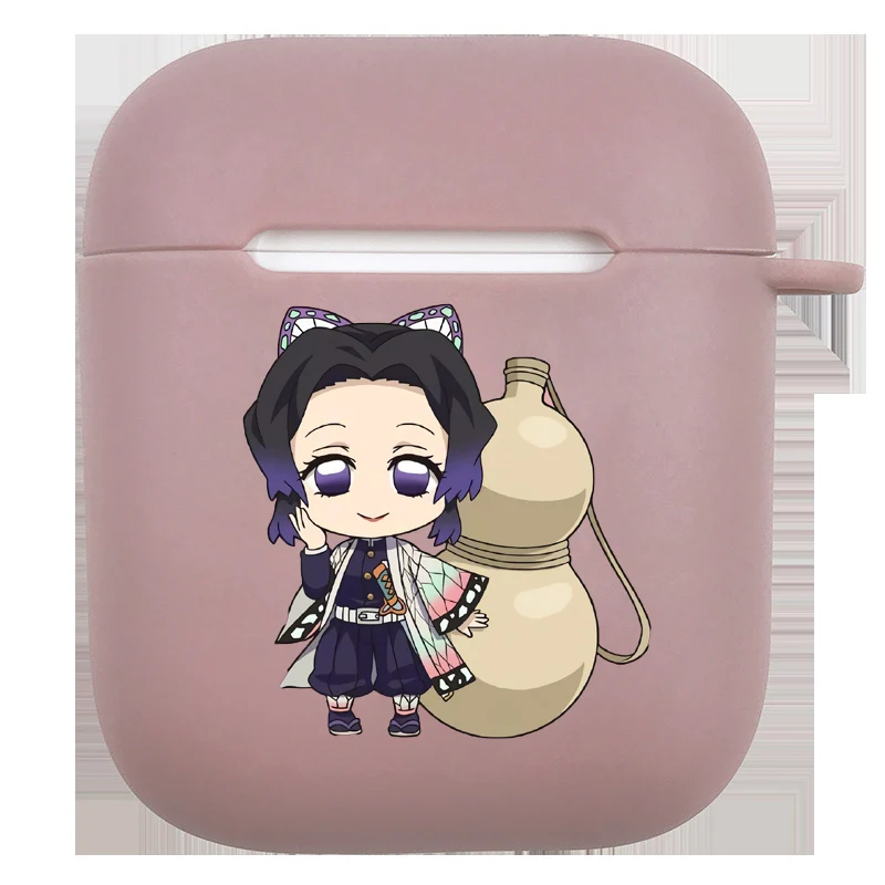 Demon Slayer: Kimetsu No Yaiba аниме шаблон для Apple Airpods чехол Bluetooth наушники Защитный чехол силиконовый чехол для наушников