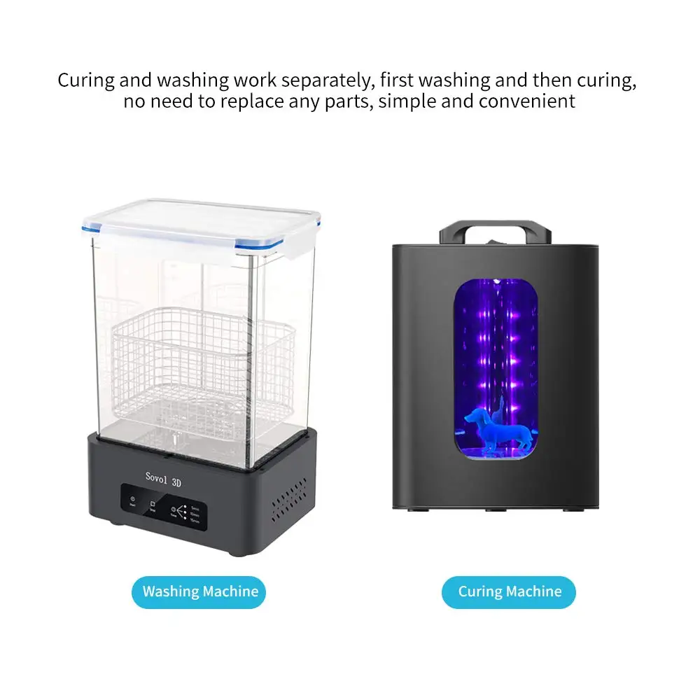 Аппарат для отверждения Sovol SL1 и станция стирки в стиральной машине SL2 моделей 3D