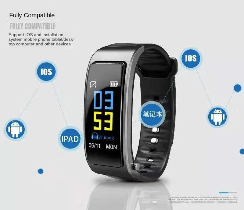 

Electronics Smart Clock Fitness Tracker Silicone Strap Sports Passometer Smarthwatch Smartband Wristbands Message Reminder