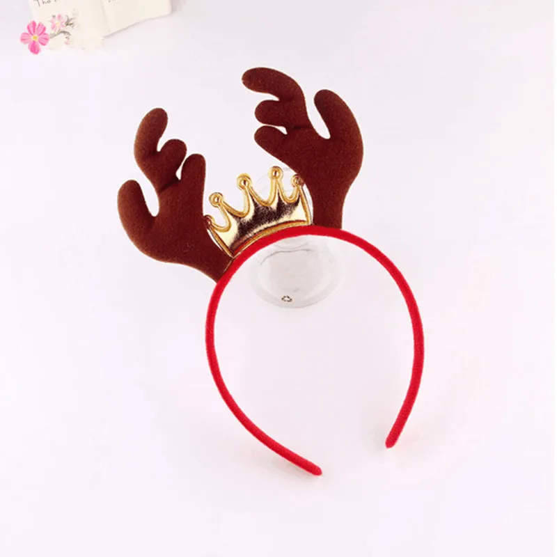 

Colorful Lovely Cat Ear Headband Antlers Head Buckle For Women Girls Cartoon Head Hoop Christmas Party Supplies