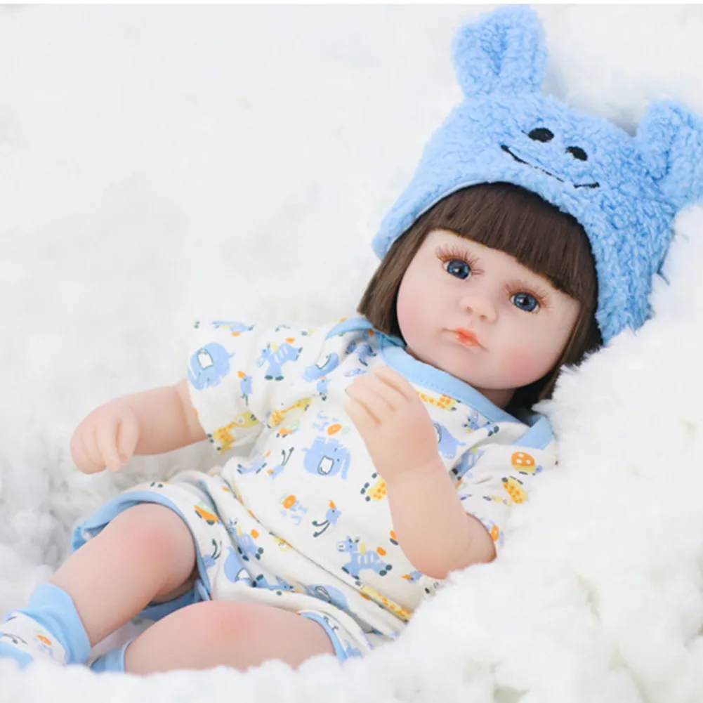 

42cm Reborn Doll Lifelike Newborn Simulation Baby Enamel Dolls Toy Girls Accompany Doll for Children Brithday Christmas Gifts