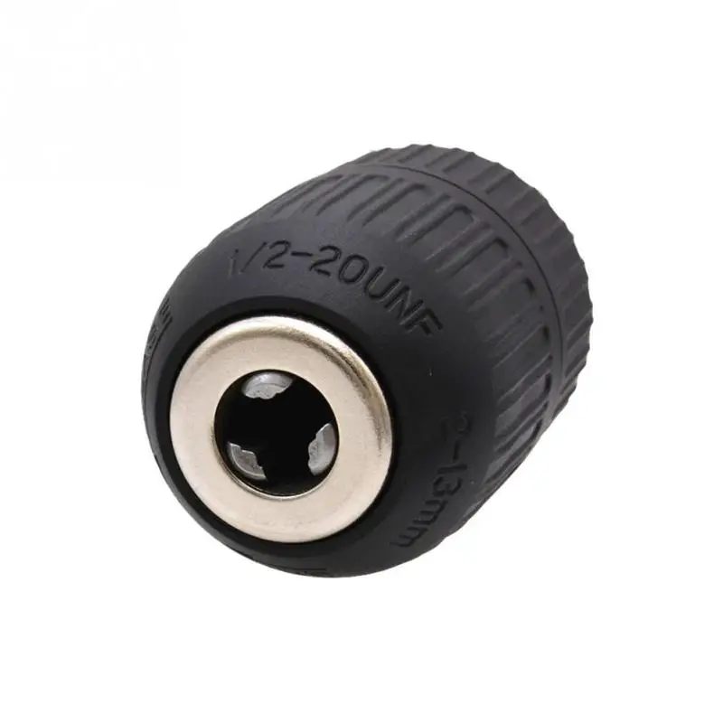 

Hex Shank With Adapter Heavy Duty For Impact Wrench Black Drill Chuck 1/2 Thread Conversion Power Tool Labor Saving Keyless Bit