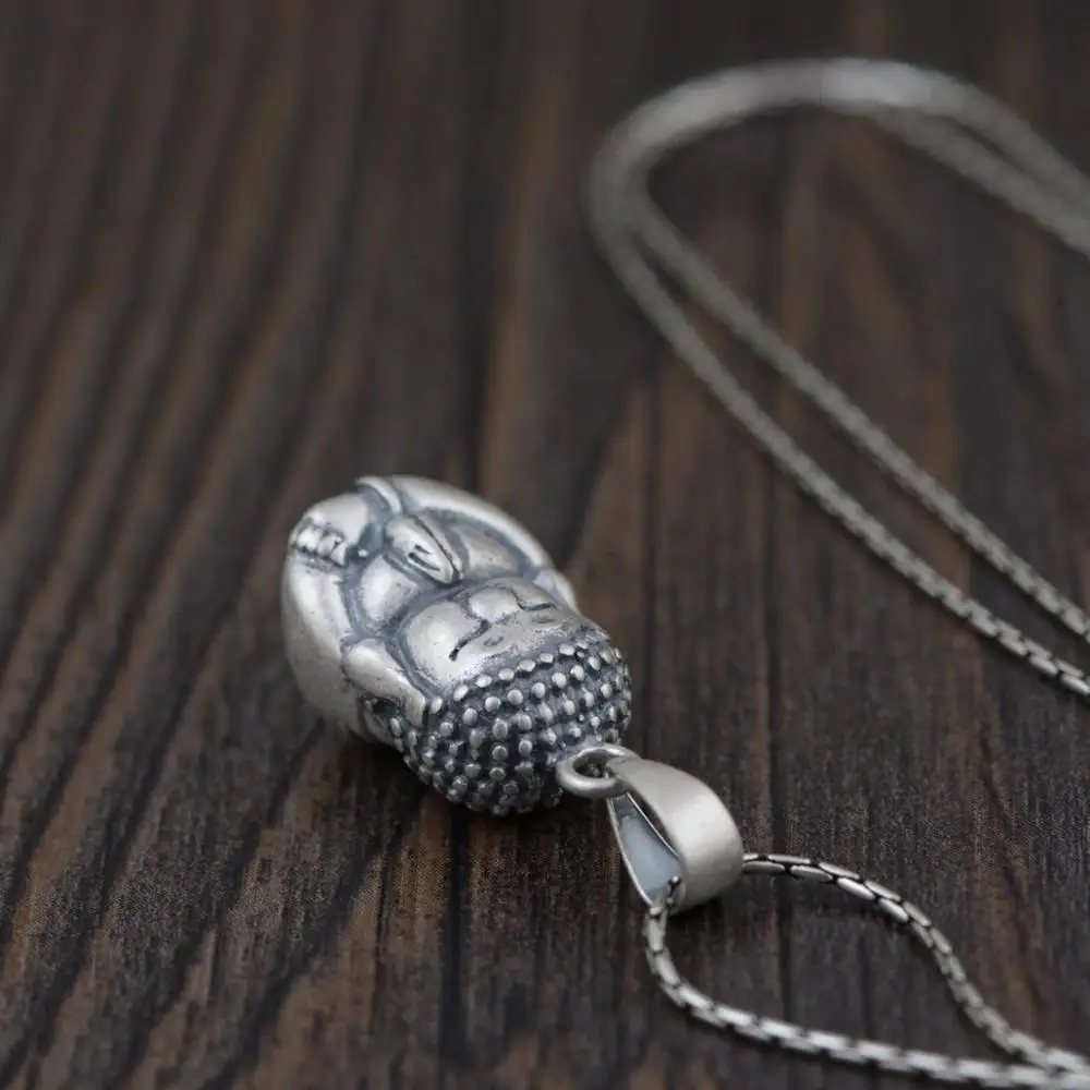 Подвеска буддизма из серебра 925 пробы мужские и женские подвески Будды винтажные