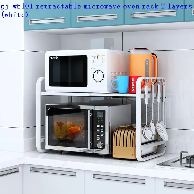 

Rangement Escurridor De Platos Adjustable Microwave Shelf Cocina Organizador Mutfak Cuisine Kitchen Storage Rack Holder
