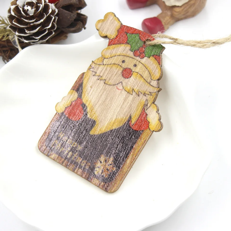 3 шт. декоративная подвеска для новогодней елки из натурального дерева | Дом и сад