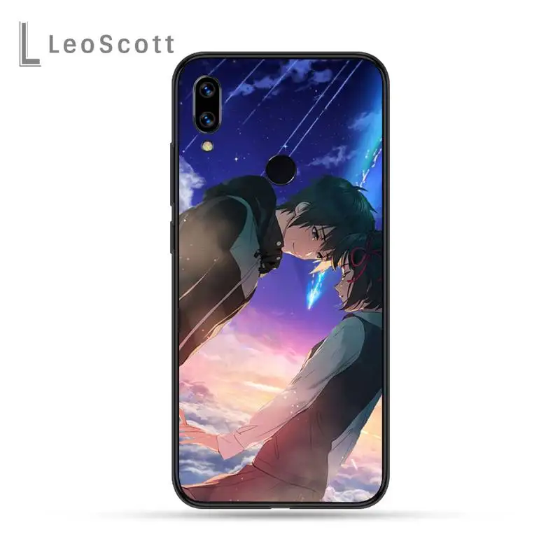 

Anime Your Name Kimi no Na wa Phone Case For Xiaomi Redmi Note 4 4x 5 6 7 8 pro S2 PLUS 6A PRO