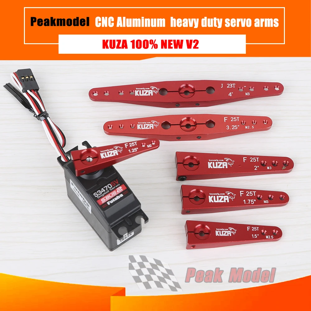 Новые сверхмощные сервоприводы V2 KUZA CNC с высоким крутящим моментом 23T 24T 25T futaba jr