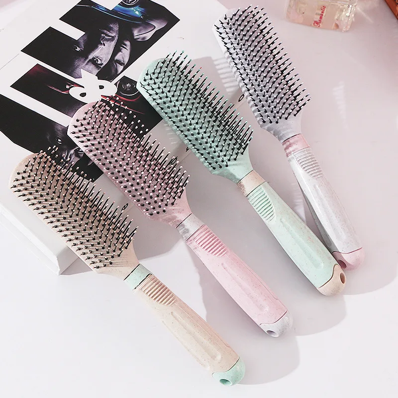 Щетка для волос из пшеничной соломы многофункциональная расческа завивки