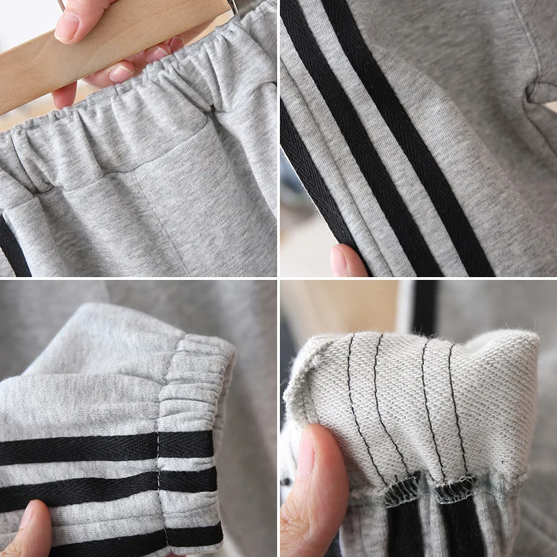 

Stripe Spring Summer Thin Casual Pants Boys Kids Trousers Children Clothing Teenagers School Cotton Formal Sport High Quality