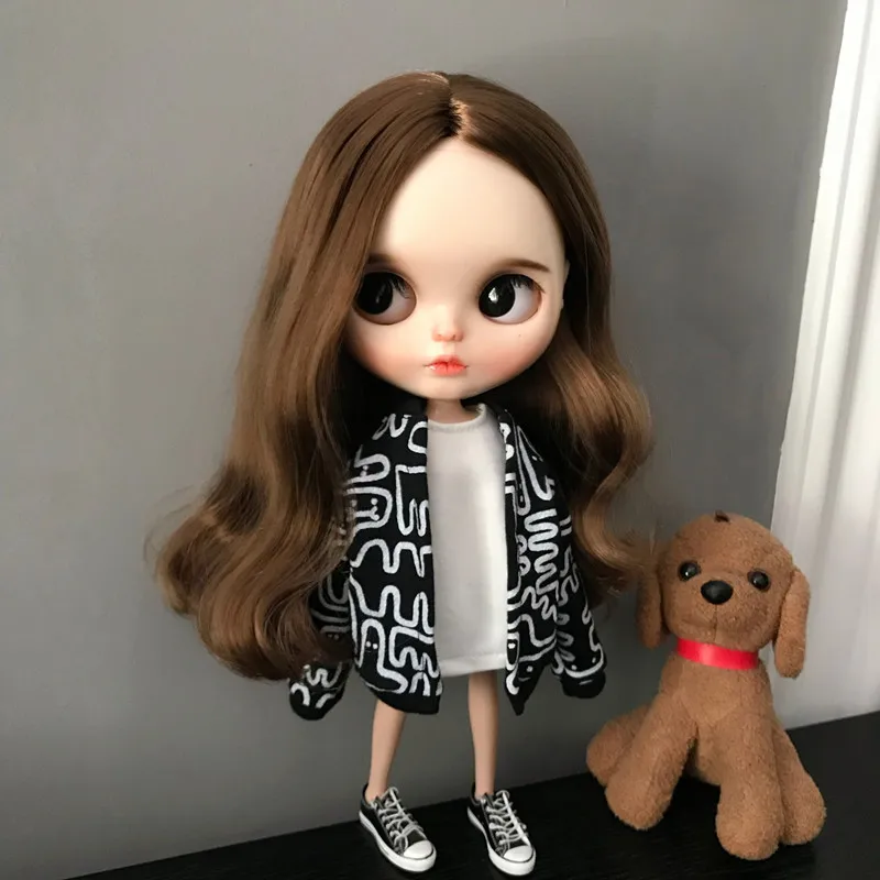 New 1/6 doll coat Graffiti Cardigan fashion Doll clothes ob24 ob27 azone19 Accessories For barbie | Игрушки и хобби
