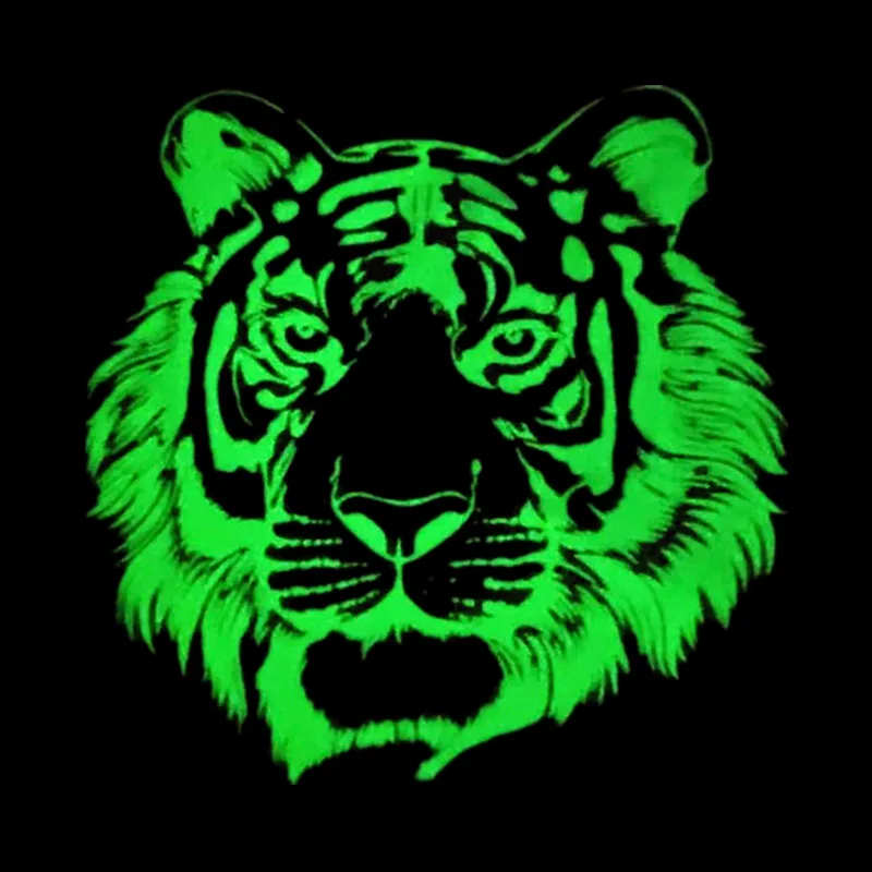 Нашивка с изображением головы тигра светящаяся надпись deal with it наклейки для