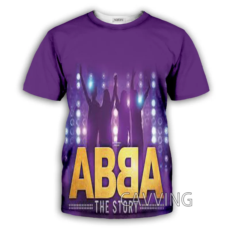 Новые модные женские/мужские повседневные футболки с 3D принтом группы ABBA в стиле