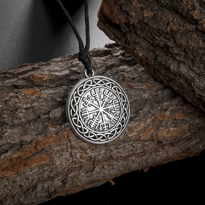 Teamer руны викингов ожерелье Vegvisir подвеска с компасом Odin символ норвежской