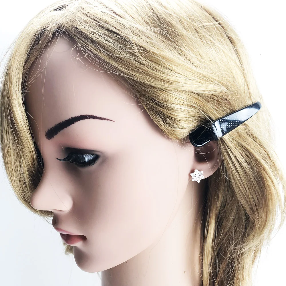 Серьги гвоздики в виде снежинок Модные женские ювелирные изделия европейском