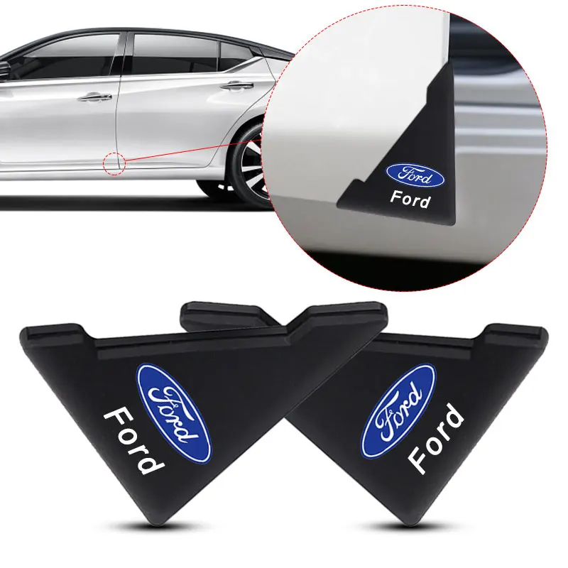 

2PCS Fashion Car Door Corner Cover Bumper Protector Anti-Scratch Sticker For Ford Fiesta EcoSport ESCORT focus 1 focus 3 focus 2