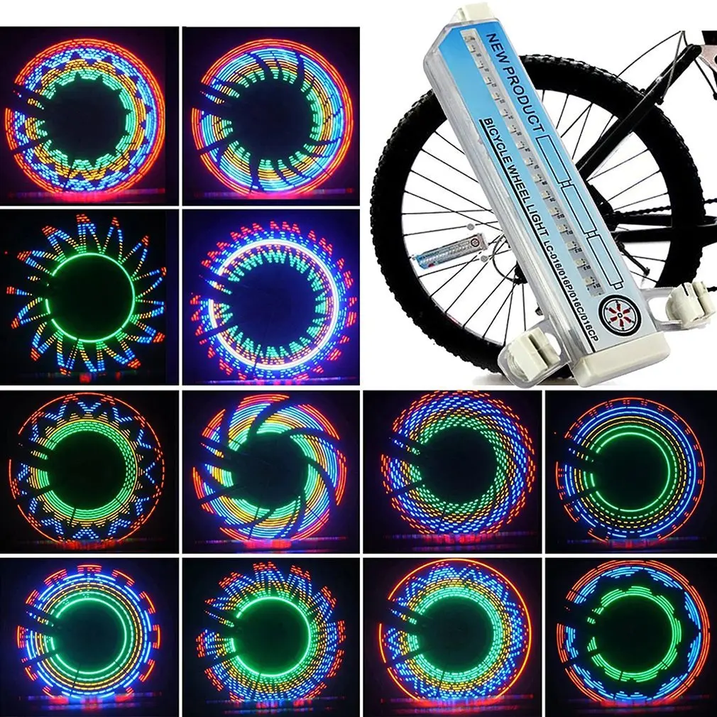 

Bicycle Motorcycle Bike Tyre Tire Wheel Lights 32 LED Flash Spoke Light Lamp Outdoor Cycling Lights