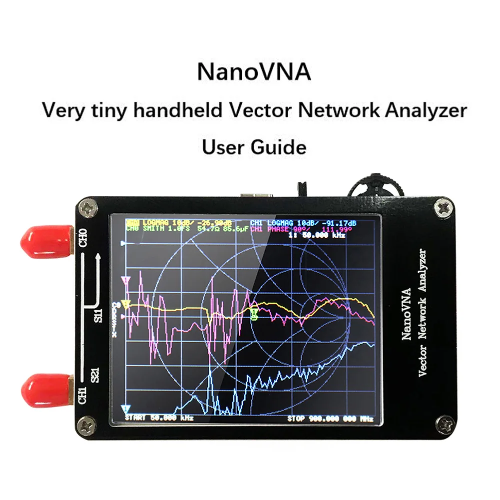 

Векторный анализатор сети, 2,8 дюйма, ЖК-дисплей, 50K-900M, ВНА, антенна, параметры измерения напряжения, коэффициент стоячей волны с ЖК-дисплеем