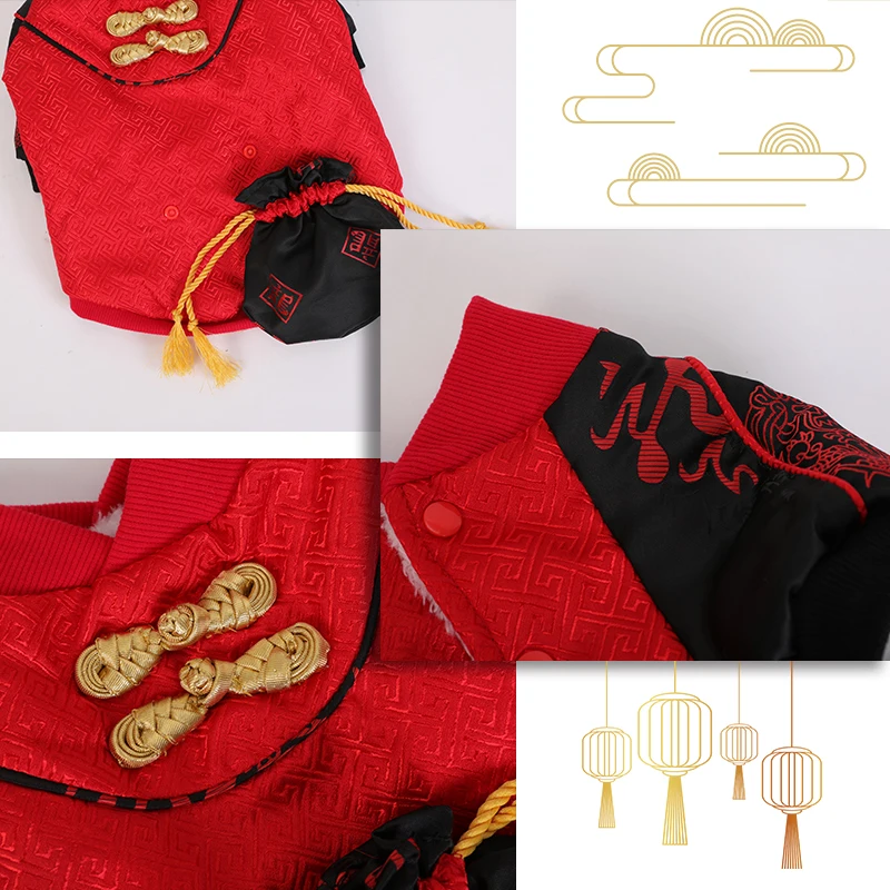 HOOPET Одежда для собак костюм чихуахуа одежда маленьких рождественских кошек