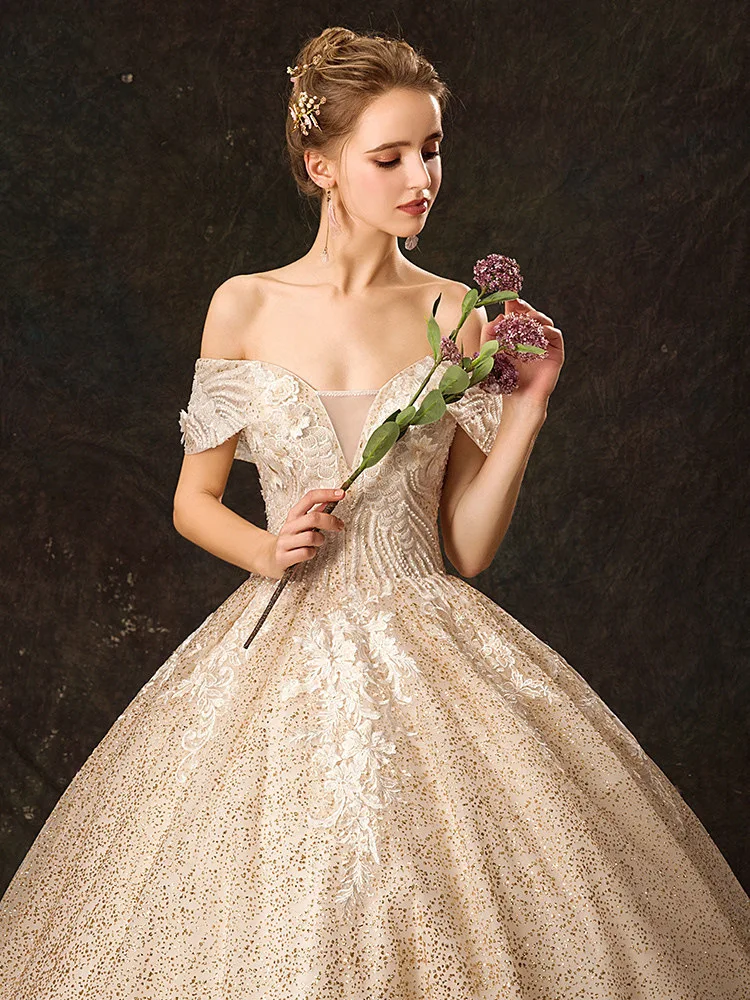 Свадебные платья Mrs Win роскошное свадебное платье с вырезом лодочкой