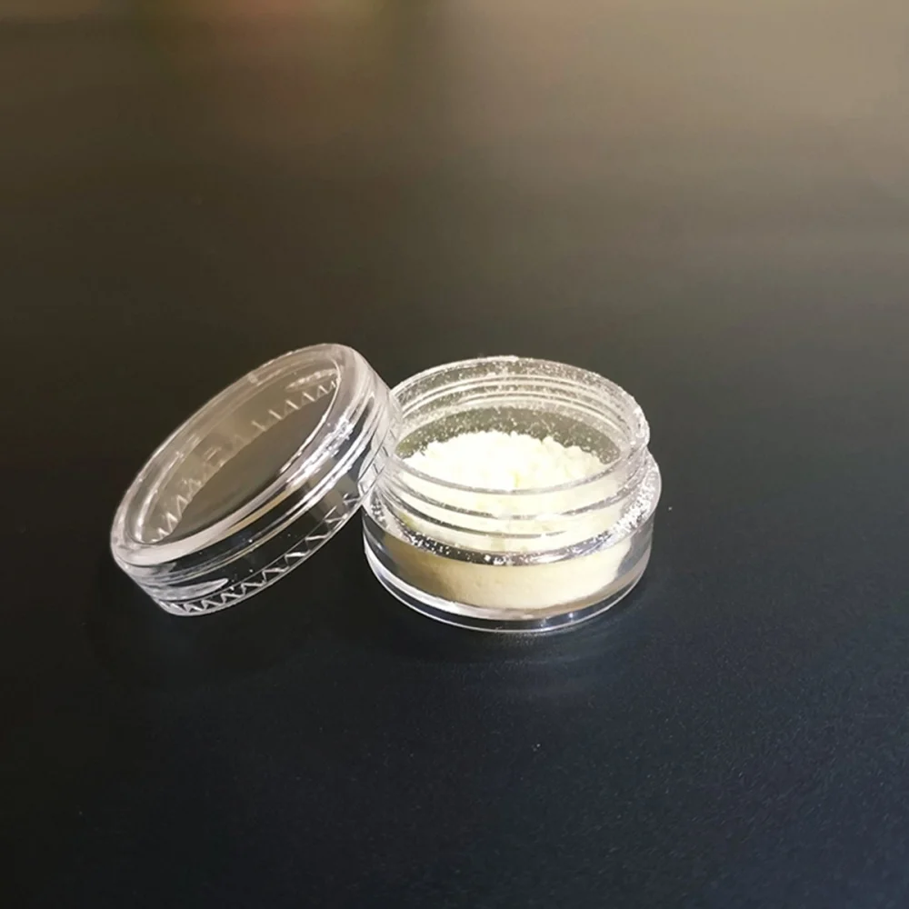 

50pcs Cosmetic Container Empty 5g/5ml Plastic Round Cosmetic Jar Pot with Lid (Black Lid)