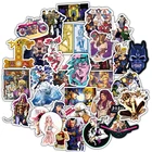50 шт. JoJos Bizzare Приключения шаржа Pvc AnimeSticker для Чемодан стены автомобиля ноутбук уход за кожей лица маска Велосипедный спорт мотоцикл Тетрадь игрушки наклейки F4