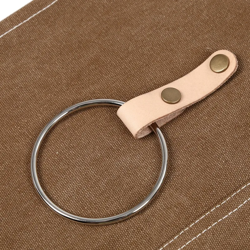 

BBQ Canvas Apron Bib Chef Kitchen Apron for Women Men Barista Bartender Pockets Home Barber Cook Coffee Restaurant