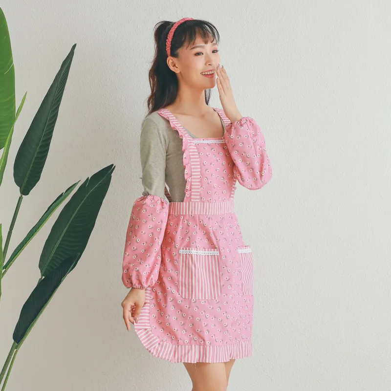 

New household kitchen apron in spring and autumn of 2020