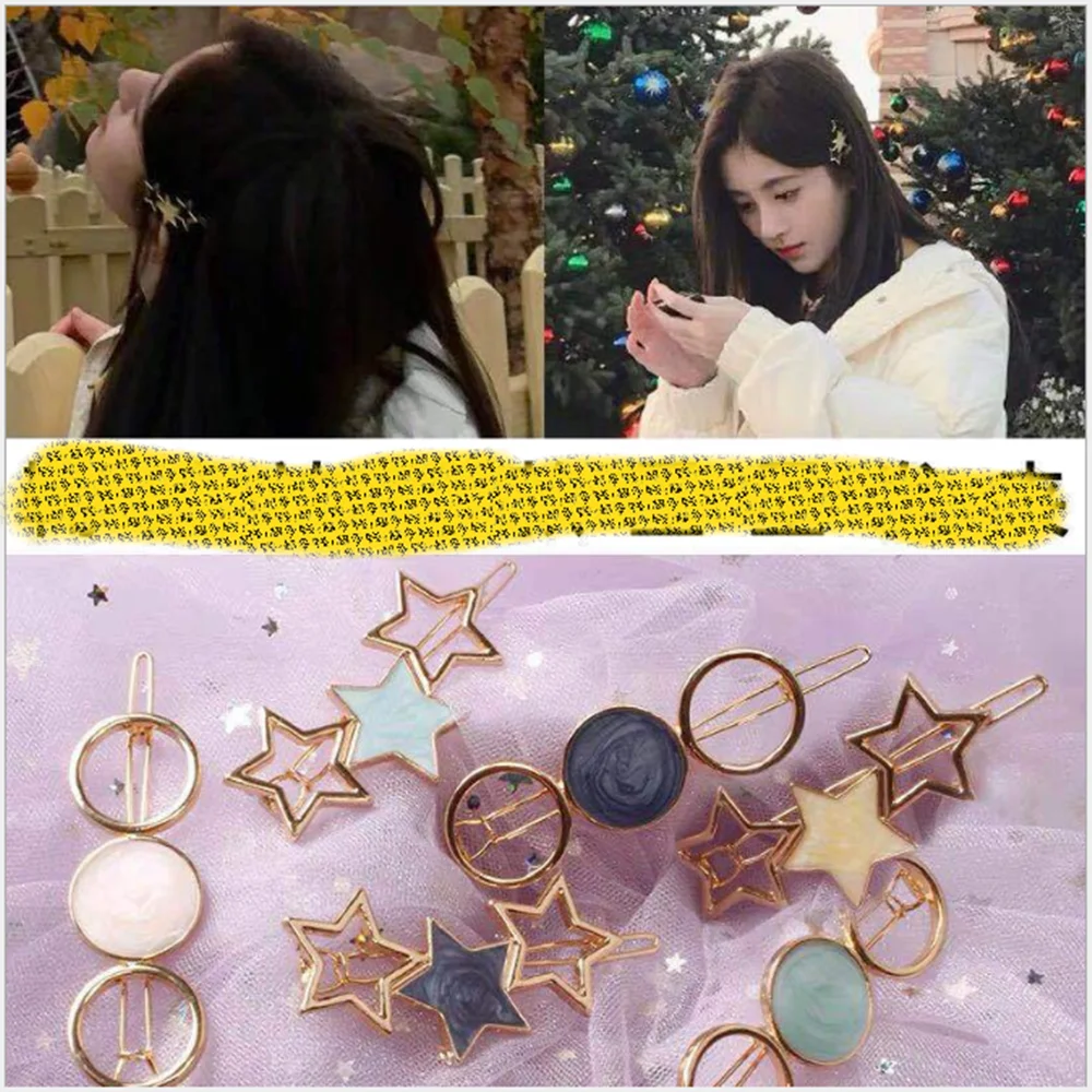 1 шт. Модные женские заколки для волос металлический геометрический сплав ободок