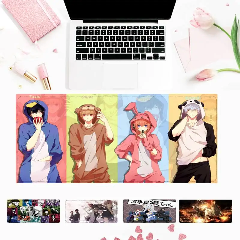 

Винтажный коврик для мыши Gintama, геймерский коврик для клавиатуры, Настольный коврик для мыши, игровые аксессуары для Overwatch