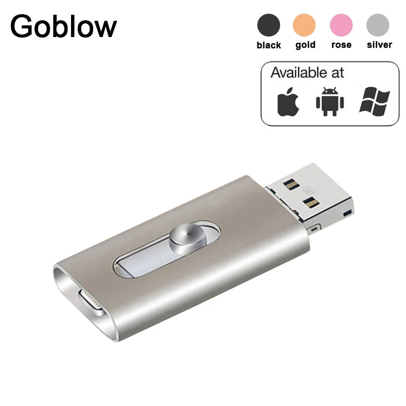 OTG 3 в 1 USB флэш-накопитель type-C и Micro 128 Гб 64 32 16 флешки Двусторонняя Флешка для