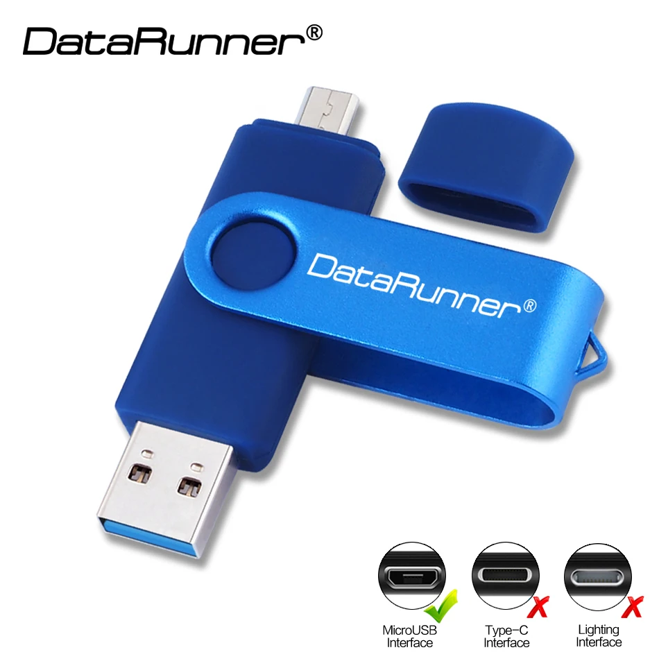 Новый Usb 3 0 DataRunner OTG USB флеш накопитель 16 ГБ 32 64 Гб 128 256 флэш High speed flash Memory Stick|USB