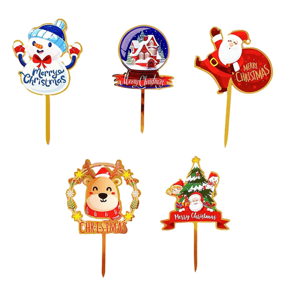 

5 шт., акриловые накладки для торта