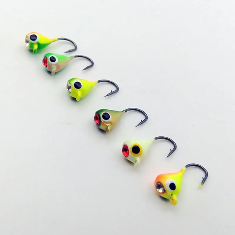 Новинка 6 шт./партия зимние лед рыболовная приманка 1 8 см/1 5 см мини металлическая