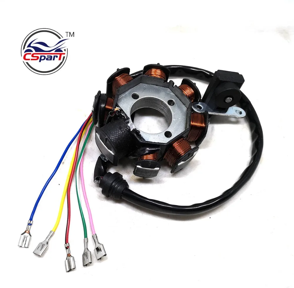 8 полюсная катушка 5 проводов 200C 250CC CG Bashan Shineray Jinling Taotao Dirt Pit Bike ATV Quad Parts|Детали и