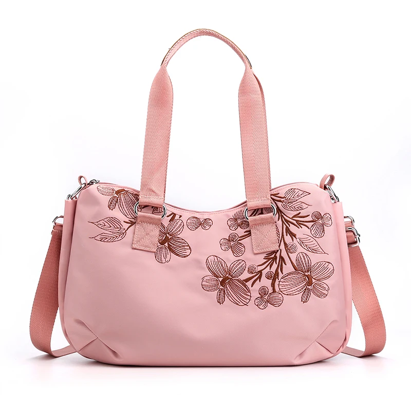 Ручная вышивка высокое качество нейлоновая холщовая женская сумка