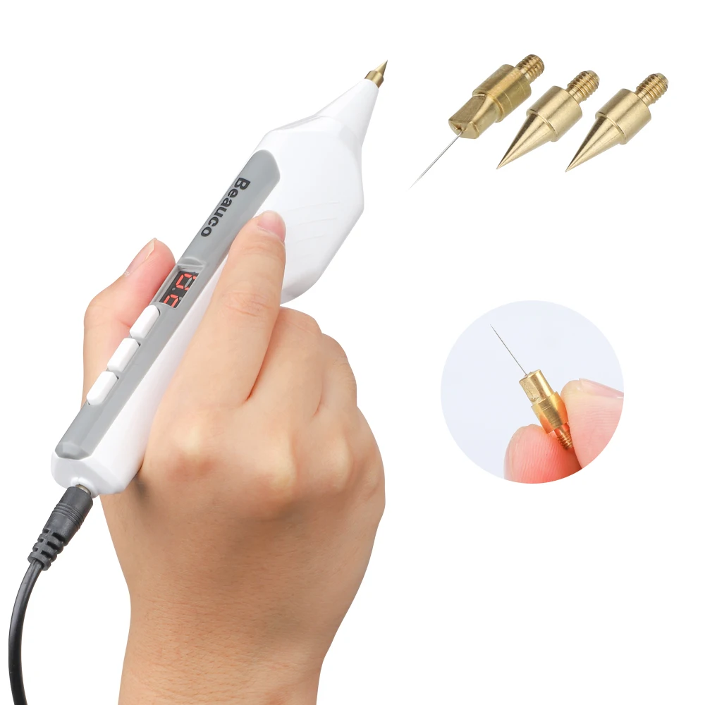 

Ink Spot Eraser Skin Care Point Pen Mole Removal Dark Spot Remover Pen Skin Wart Tattoo Removal Tool USB Plasma Pen Beauty Care