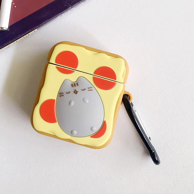 Мягкий силиконовый чехол Airpods для Apple Airpods 1/2 с мультяшным медведем, силикагелевый чехол для зарядки наушников, чехол с защитой от потери - Цвет: Style 11