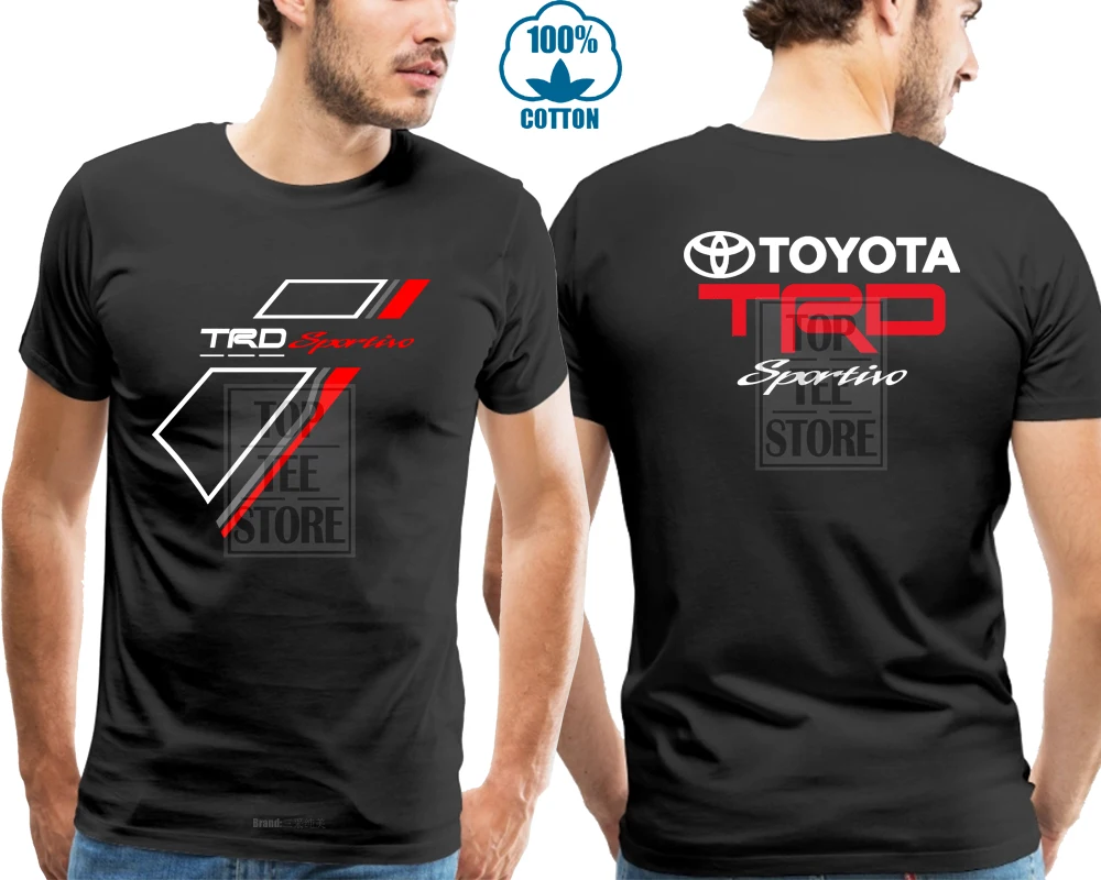 Футболка Toyota Trd Sportivo Высококачественная Мужская футболка Повседневная классные