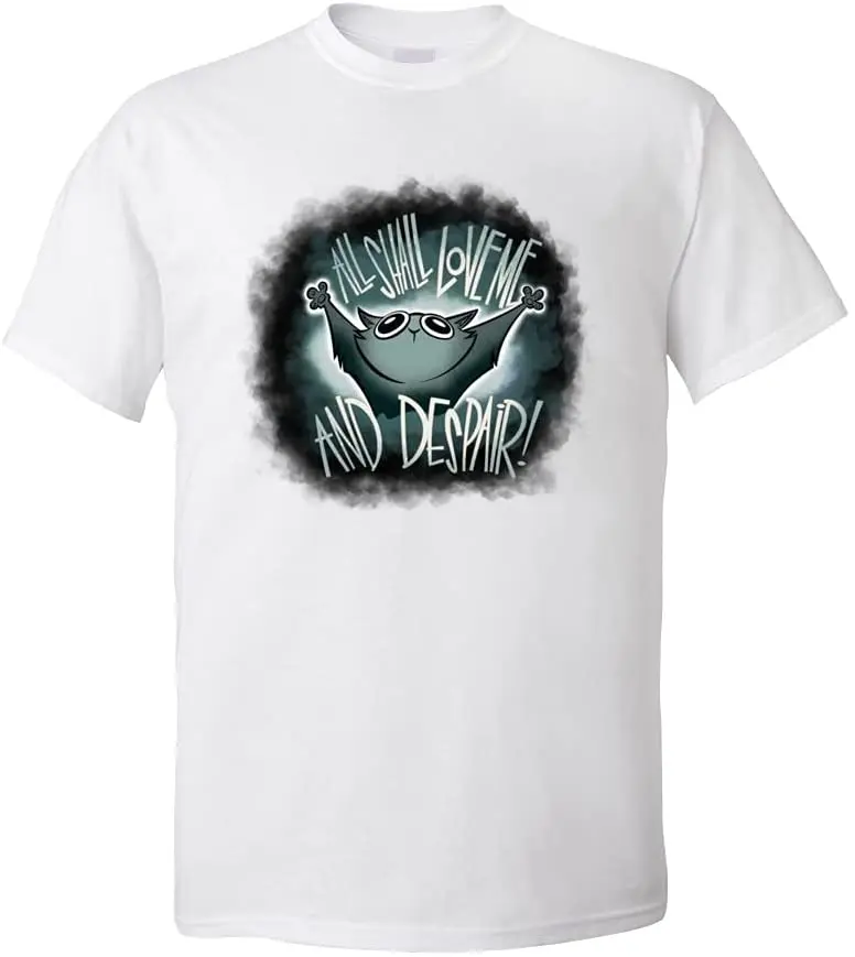 

Fashionable O-Neck T Shirt All Shall Love Me and DESPAIR! Men T-Shirt Short Sleeve Retro Street TShirt Guys Men