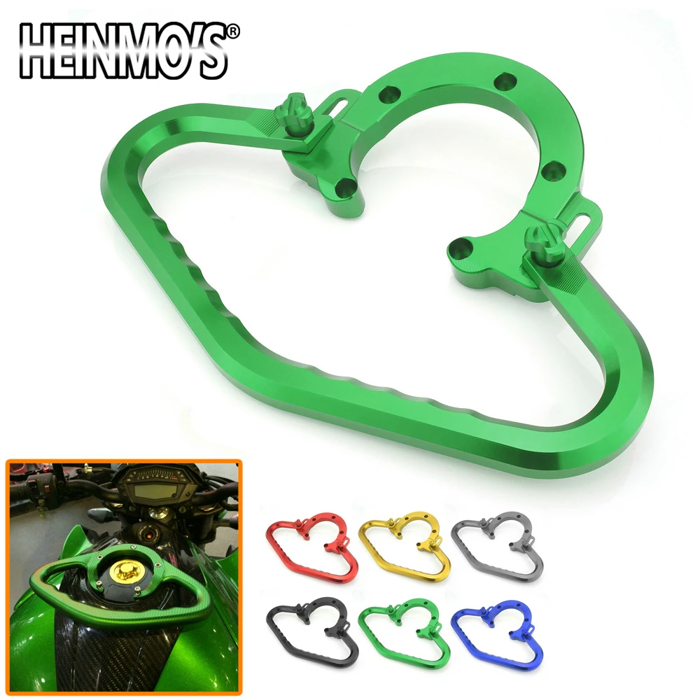 Мотоциклетные Алюминий ЧПУ пассажирских бак Grab Бар Ручка подлокотник для KAWASAKI