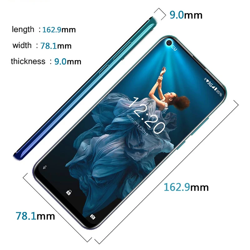 

Gobal Version 5iplus 6.35 Inch Smartphone 128GB Full Large Screen Android Network MTK Undefined Mobile Phones Free Shipping