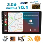 Автомагнитола 2 Din для CarPlay, мультимедийный проигрыватель MP5 на Android 10,1 с экраном 10,1 HD, радио, GPS-навигацией, Wi-Fi, Bluetooth