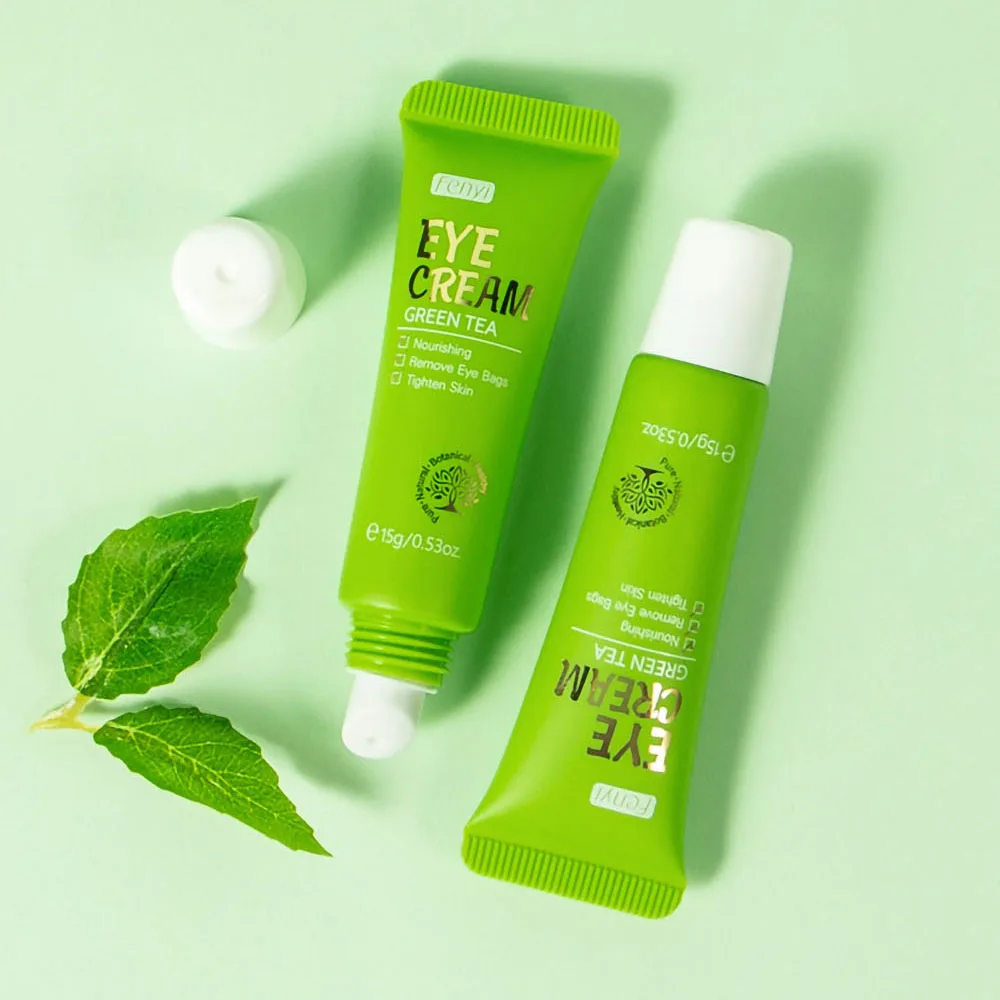 Крем для области вокруг глаз с зеленым чаем 15 г подтягивает кожу Уменьшает мелкие