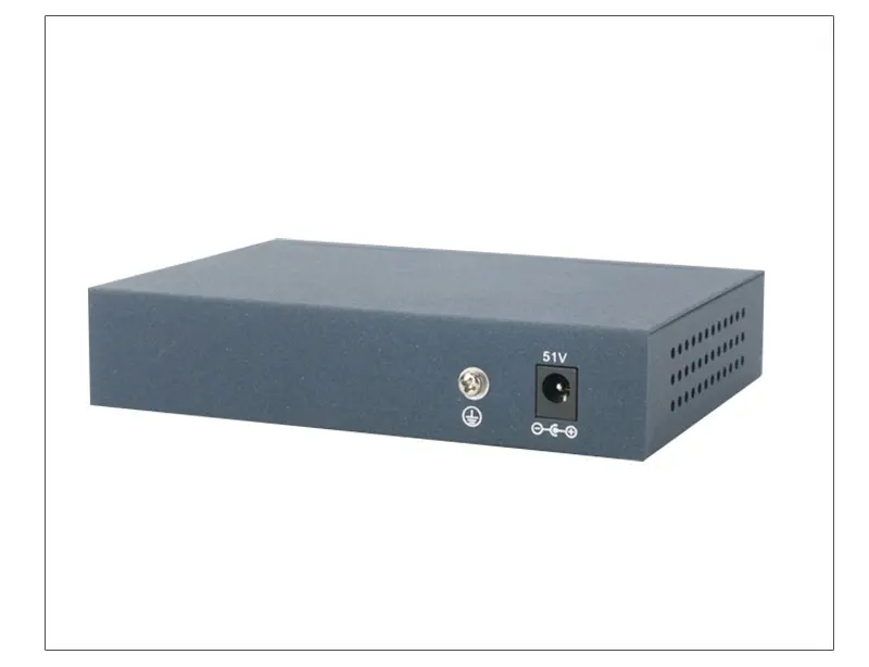 Hikvision DS-3E0105P-E Неуправляемый коммутатор PoE 5 портов 10/100 Мбит/с адаптивный металлический материал для 4CH NVR и CCTV IP камер