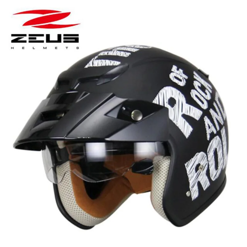 Мотоциклетный шлем ZEUS в стиле ретро аксессуары для мотоциклов со встроенными
